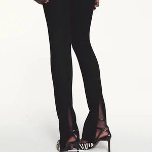 NWT!!!BLACK HIGH WAISTED RIBBED LEGGINGS SZ SM